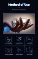 Remote Control Metal Anal Plug Vibrating Electric Shock Stimulator - Steel Adult Sex Toy for Couples, Butt Plug for Men Women