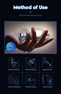 Remote Control Metal Anal Plug Vibrating Electric Shock Stimulator - Steel Adult Sex Toy for Couples, Butt Plug for Men Women