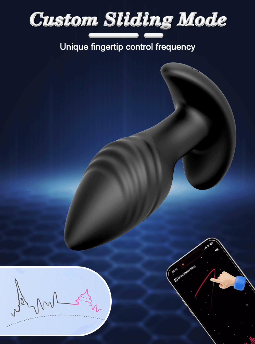 APP Bluetooth Control Anal Plug Vibrator Gay Anal Toy Butt Plug Stimulator Masturbation Tool Penetration Anal Vibrator Man Women