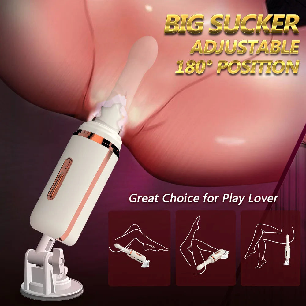 Pull and insert dildo vibrator Female G-spot anal dildo machine 7 vibratory thrust modes Intelligent heating couple anal toys