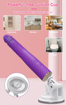 Automatic Telescopic Thrusting Realistic Dildo Vibrator for Women Sex Machine G Spot Clitoral Anal Stimulation Sex Toys Adult 18