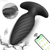 Anal Plug Vibrator Gay Anal Dildo Toy Butt PlugMasturbation Tool APP Control Penetration Anal Vagina Vibration Men Women Sex Toy