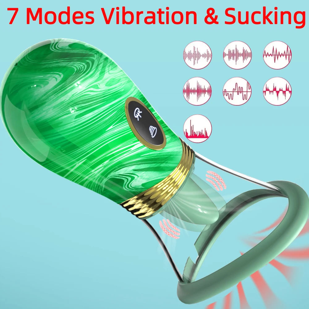 1pc Powerful Sucking Vibrators for Women Sucker Oral Vacuum Clitoris Nipple Stimulator Massager Goods for Adults 18 Sex Toys