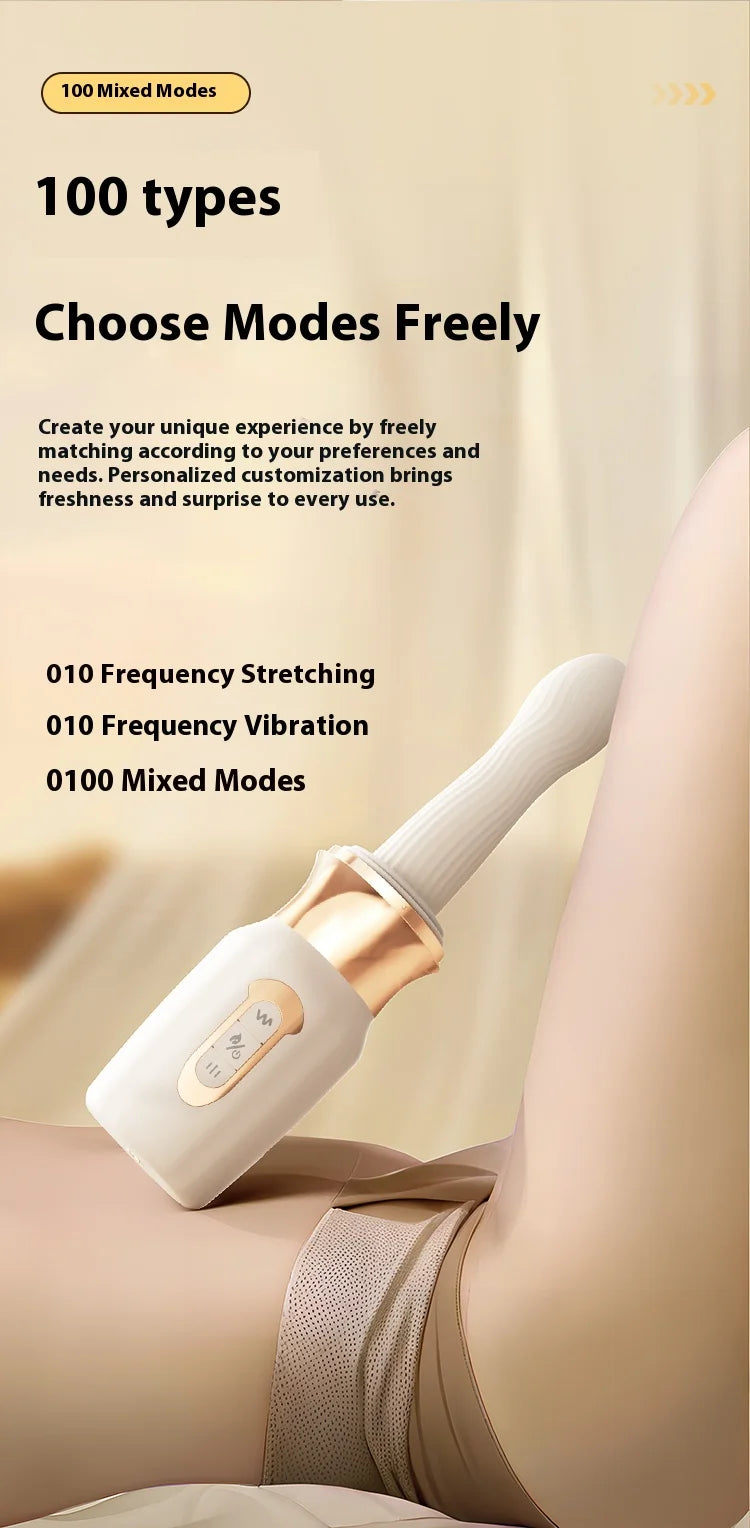 Automatic Telescopic Thrust Gun Vibrator Women Sex Toys Adult Sex Machine Dildo Rechargeable Silicone Vibrator Female Sex Machin