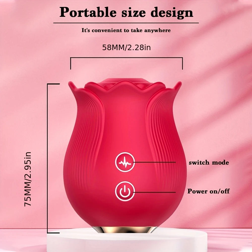 Rose Vibrator Egg For Women Clitoris Suction Stimul Nipple Vagina Sucker Dildo Masturbators Sex Toys For Adults 18 Masturbator