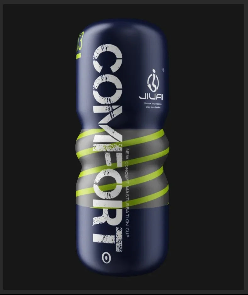 Manual Male Masturbator Soft Rubber Climax Airplane Cup Anal Vagina Mouth Sucking Penis Trainer Adult Sex Toys for Men 18+