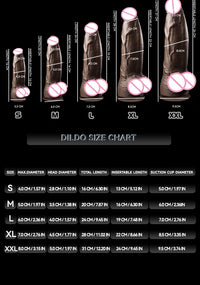 JYBL TITAN Liquid Silicone Dildo Soft Plug Adult Toy for Men Realistic Design Vibrating Option Available in Multiple Sizes