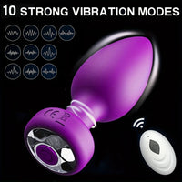 Wireless Remote 10 Frequency Anal Vibrator Adult Masturbation Butt Plug Intimate  Massage Sex Toy Adult Supplies Anal Plug 18+
