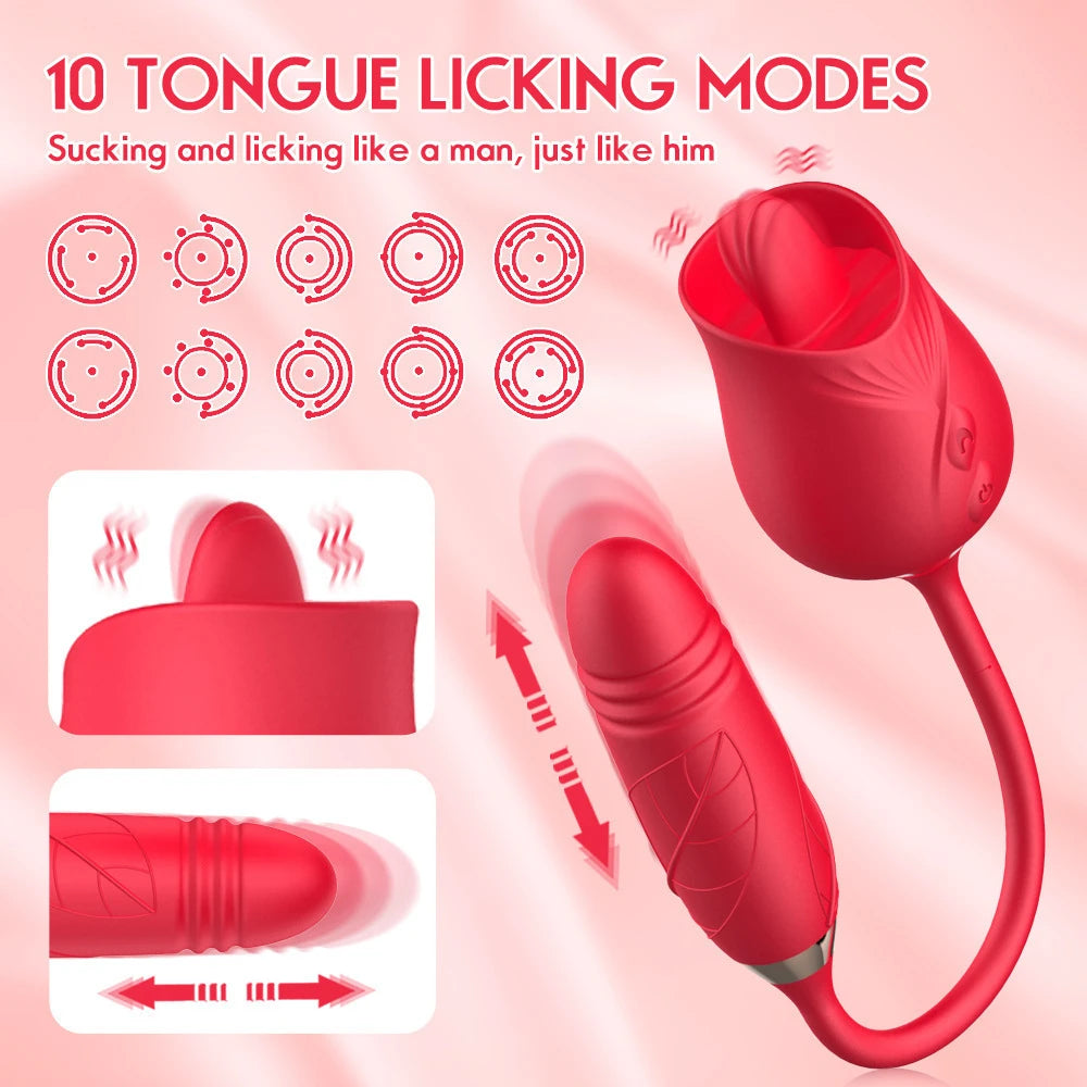 Rose Vibrator Egg For Women Clitoris Suction Stimul Nipple Vagina Sucker Dildo Masturbators Sex Toys For Adults 18 Masturbator