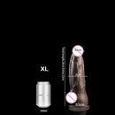 JYBL TITAN Liquid Silicone Dildo Soft Plug Adult Toy for Men Realistic Design Vibrating Option Available in Multiple Sizes