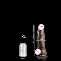 JYBL TITAN Liquid Silicone Dildo Soft Plug Adult Toy for Men Realistic Design Vibrating Option Available in Multiple Sizes