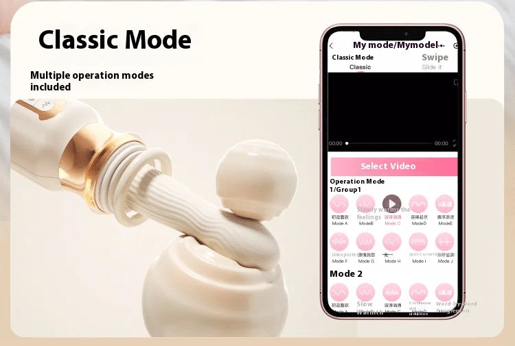 Automatic Telescopic Thrust Gun Vibrator Women Sex Toys Adult Sex Machine Dildo Rechargeable Silicone Vibrator Female Sex Machin