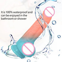 Luminous Silicone Material Dildos Fluorescent Fake Penis Big Dick Male Genitalia Sex Toy For 18 Adult Women Wife Gift Girlfriend