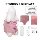Cute Doll Automatic Thrusting Vibrating Sex Machine for Women Polar Bear Pillow Remote Control 360 Rotation Simulation Sex Toys