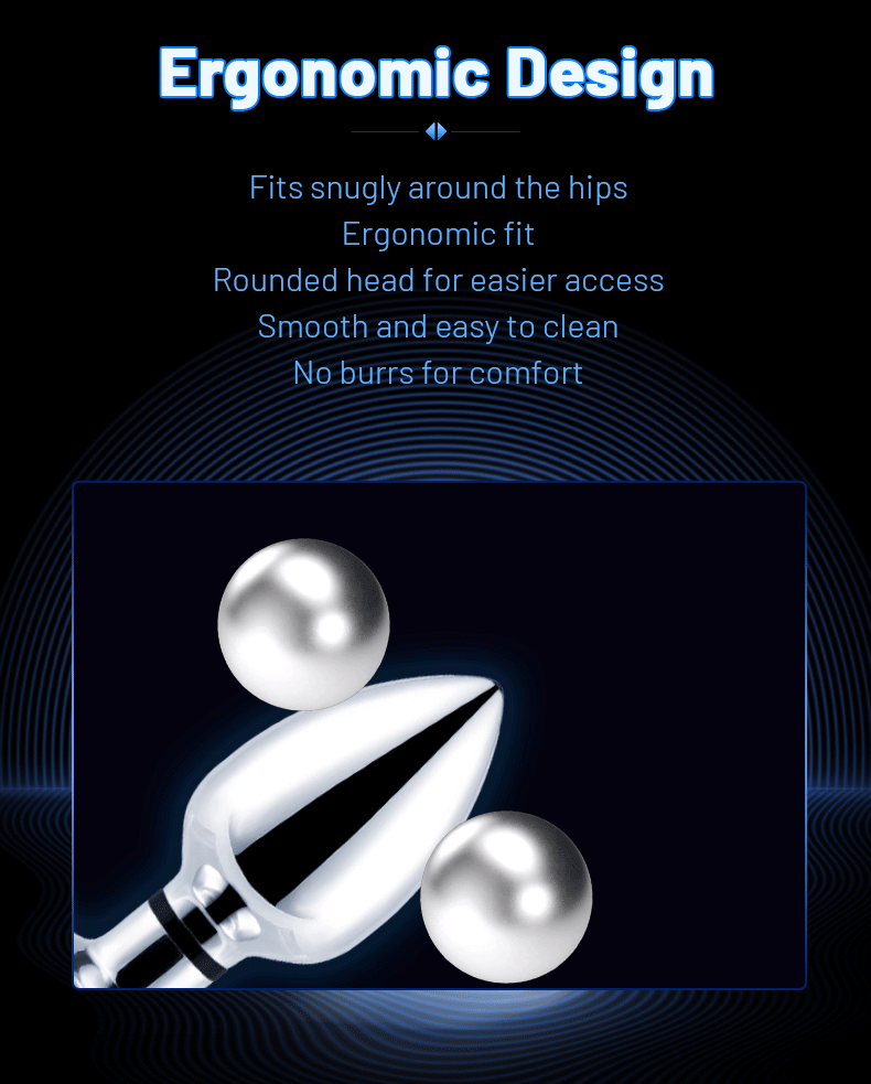 Remote Control Metal Anal Plug Vibrating Electric Shock Stimulator - Steel Adult Sex Toy for Couples, Butt Plug for Men Women