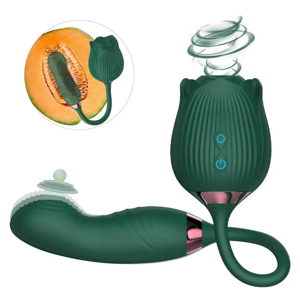 Rose Vibrator Egg For Women Clitoris Suction Stimul Nipple Vagina Sucker Dildo Masturbators Sex Toys For Adults 18 Masturbator
