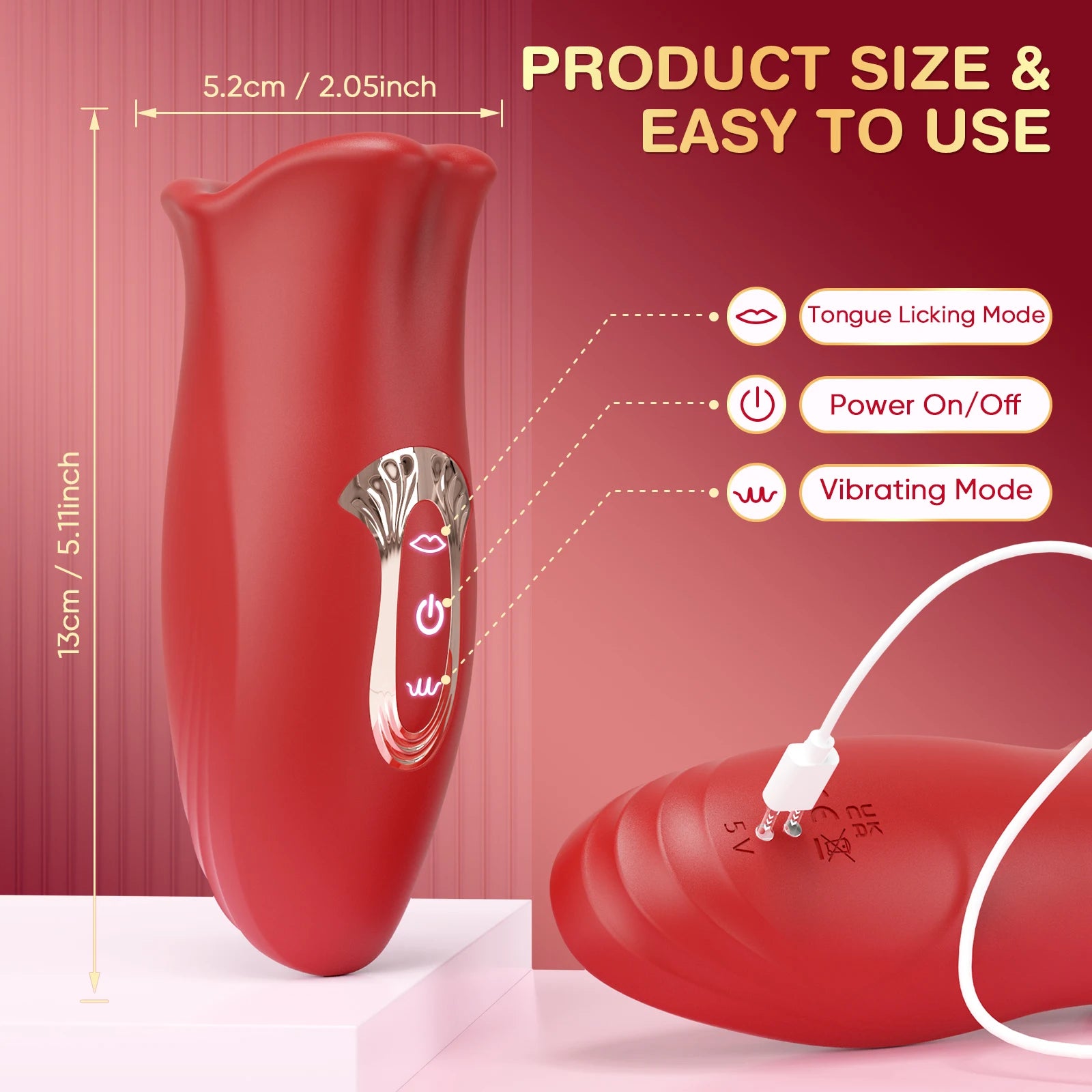 Sex Toy G Spot Vibrator for Women Clitoris Stimulator Dildo Vibrator Tongue Licking Vagina Vibration Masturbator Adult Toys 18+