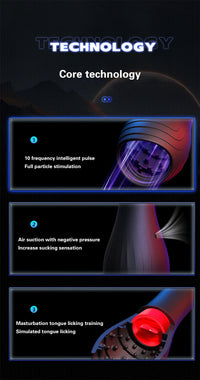 Automatic Male Masturbators Cup Vibrator For Men Vagina Pocket Pussy Blowjob Penis Massager Tongue Glans Trainer Adult Sex Toys