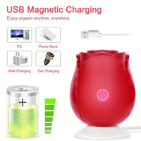 Rose Vibrator Egg For Women Clitoris Suction Stimul Nipple Vagina Sucker Dildo Masturbators Sex Toys For Adults 18 Masturbator