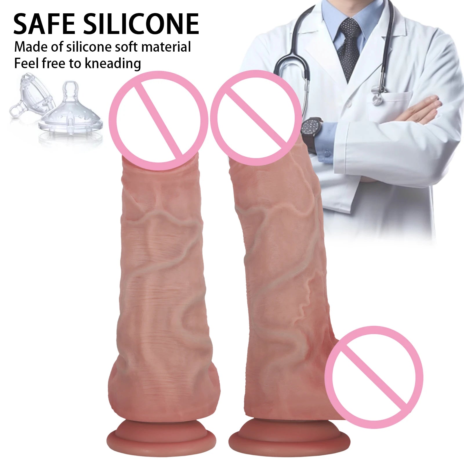 Realistic Penis Big Dildo Erotic Sexy Toys for Women Silicone Lesbian Vaginal G-Spot Masturbators Penis Suction Cup Thick Dick18