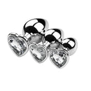 3 Size/set Metal Anal Plug for Women Men Couples Butt Plug Butt Toy Adult Game Masturbator Anal S/M/L Diamond Sex Toy for Adult