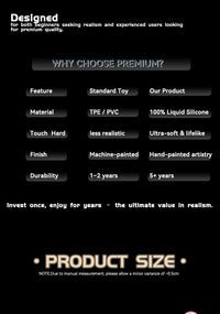 JYBL TITAN Liquid Silicone Dildo Soft Plug Adult Toy for Men Realistic Design Vibrating Option Available in Multiple Sizes