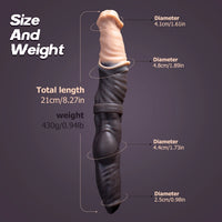 Oieffur Double Dildo Horse Penis and Dog Cock Realistic Dildos Woman Men Sex Toys for Adults Toys for Adults Double Penetration