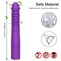 Automatic Telescopic Thrusting Realistic Dildo Vibrator for Women Sex Machine G Spot Clitoral Anal Stimulation Sex Toys Adult 18