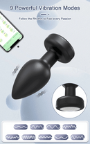 APP Control Rotation Butt Plug for Men Women Wiggle Anal Vibrator Gay Anal Plug with LED Adult Sex Toy for Couples Sex Supplies