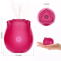 Rose G Spot Vibrator Female Powerful Sucking Clitors Stimulator Vacuum Suction Nipple Massager Masturbation Sex Toys for Women