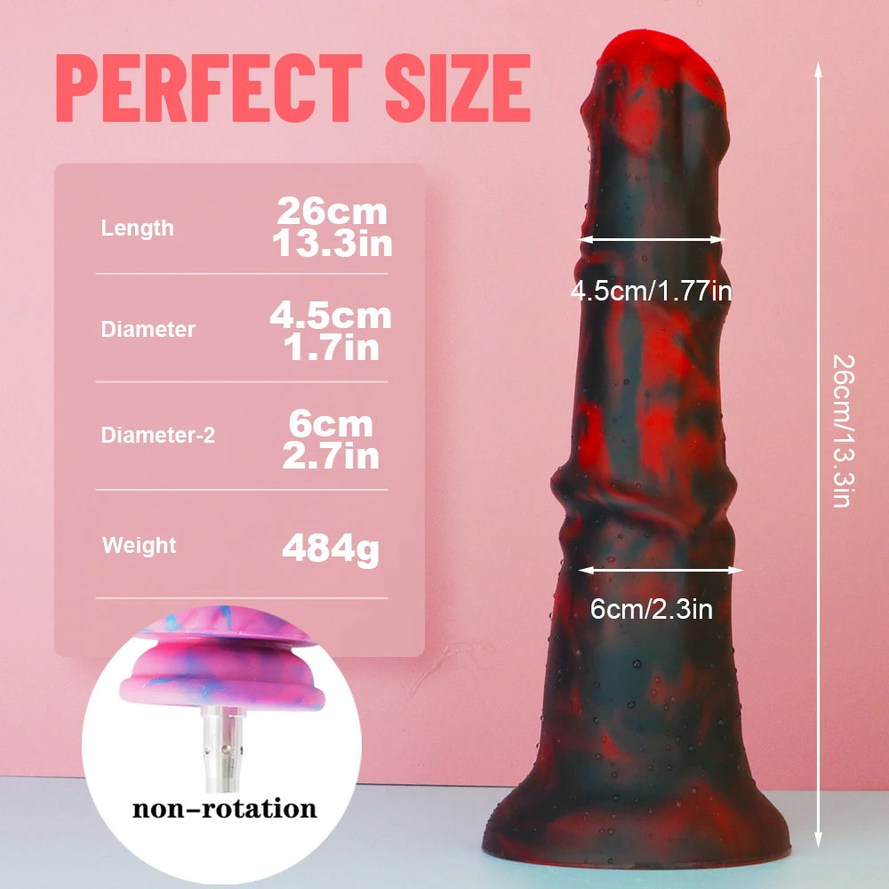 FREDORCH Silicone Anal Dildos for Vac-u-Lock Sex Machine Animal dildos Realistic Adult Masturbation big Horse Dildo No rotation