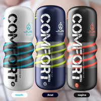 Manual Male Masturbator Soft Rubber Climax Airplane Cup Anal Vagina Mouth Sucking Penis Trainer Adult Sex Toys for Men 18+