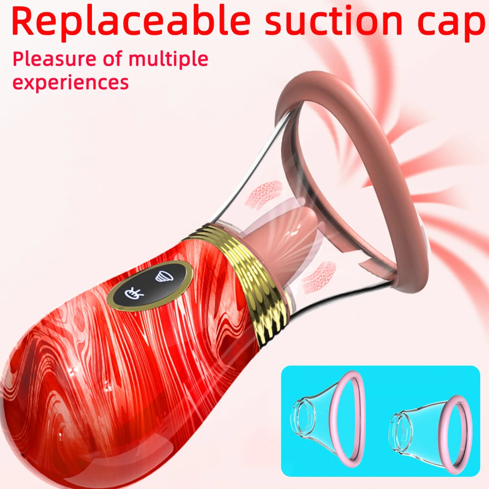 1pc Powerful Sucking Vibrators for Women Sucker Oral Vacuum Clitoris Nipple Stimulator Massager Goods for Adults 18 Sex Toys