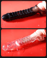 Male Enlargement Delay Vibrators  Penis Sleeve Extensions Condom Cock Ring Vibrating Clits Massager Sexy Adult Sex Toys For Men