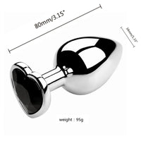 3 Size/set Metal Anal Plug for Women Men Couples Butt Plug Butt Toy Adult Game Masturbator Anal S/M/L Diamond Sex Toy for Adult