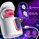 KUSHOR Tongue Licking Male Masturbator 10 Thrusting Blowjob Sex Machine Stroker for Glans Training Sex Toys for Men Pleasure