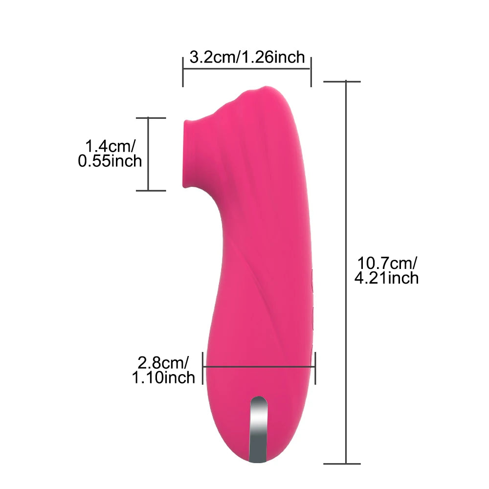 Clit Sucker Vibrator Vacuum Sucking Vibrating Clitoris Nipples Stimulator Female Masturbator Adult Goods Sex Toy for Women