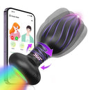 360° Rotation LED Butt Plug for Men Wiggle Vibrating Prostate Massager Gay APP Anal Vibrator Anal Plug Sex Toy for Couples