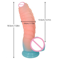 Luminous Silicone Material Dildos Fluorescent Fake Penis Big Dick Male Genitalia Sex Toy For 18 Adult Women Wife Gift Girlfriend