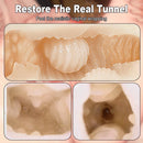 Realistic Vagina Anal Oral Channel Male Masturbator Silicone Soft Tight Pussy Erotic Adult Sex Toys For Men Masturbation machine