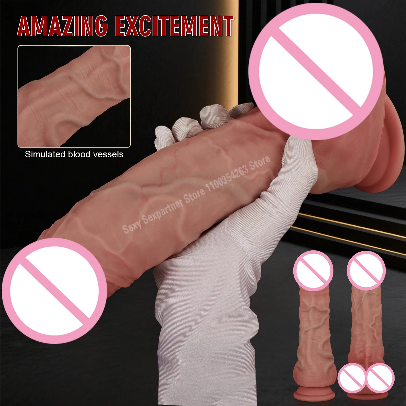 Realistic Penis Big Dildo Erotic Sexy Toys for Women Silicone Lesbian Vaginal G-Spot Masturbators Penis Suction Cup Thick Dick18