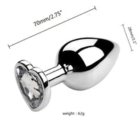3 Size/set Metal Anal Plug for Women Men Couples Butt Plug Butt Toy Adult Game Masturbator Anal S/M/L Diamond Sex Toy for Adult