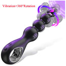 360° Rotation Anal Beads  Vibrating Butt Plug Vibrator Male Prostate Massager Anal Plug Stimulator Sex Toys for Women Men