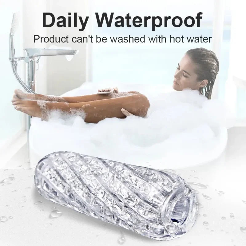 Glans Sucking Delay Exerciser Transparent Male Masturbator Cup Pussy Vaginal Sex Toys Adults Erotic for Men Penis Pump Man Gift