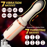 Pull and insert dildo vibrator Female G-spot anal dildo machine 7 vibratory thrust modes Intelligent heating couple anal toys