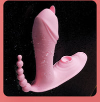 Adult 18 Toy For Women 3 IN 1 Vaginal Sucking Vibrator Dildo Couple Masturbator Anal Clitoris Sucker Stimulator Sex Machine