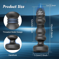 Thrusting Anal Plug Vibrator Anal Beads Male Prostate Massager Telescopic Vibrating Butt Plug Stimulator Sex Toys for Women Men