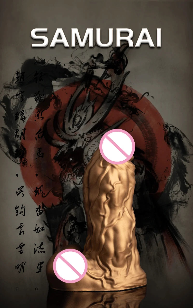 JYBL Warrior Platinum Soft Plug Dildos Silicone Sex Toys for Couples Unisex Phthalate-Free Vibrating