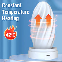 Heated Temperature Controlled Male Masturbation Trainer Cup with Manual Free Drawing Insertion for Climax Self-Pleasure  NM