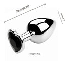 3 Size/set Metal Anal Plug for Women Men Couples Butt Plug Butt Toy Adult Game Masturbator Anal S/M/L Diamond Sex Toy for Adult